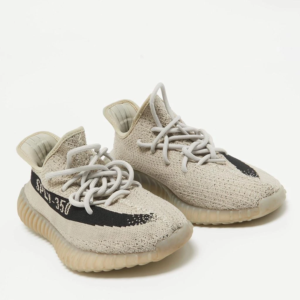 YEEZY Yeezy x Adidas Grey/Black Knit Fabric Boost 350 V2 Slate Sneakers Size 41 1/3 4
