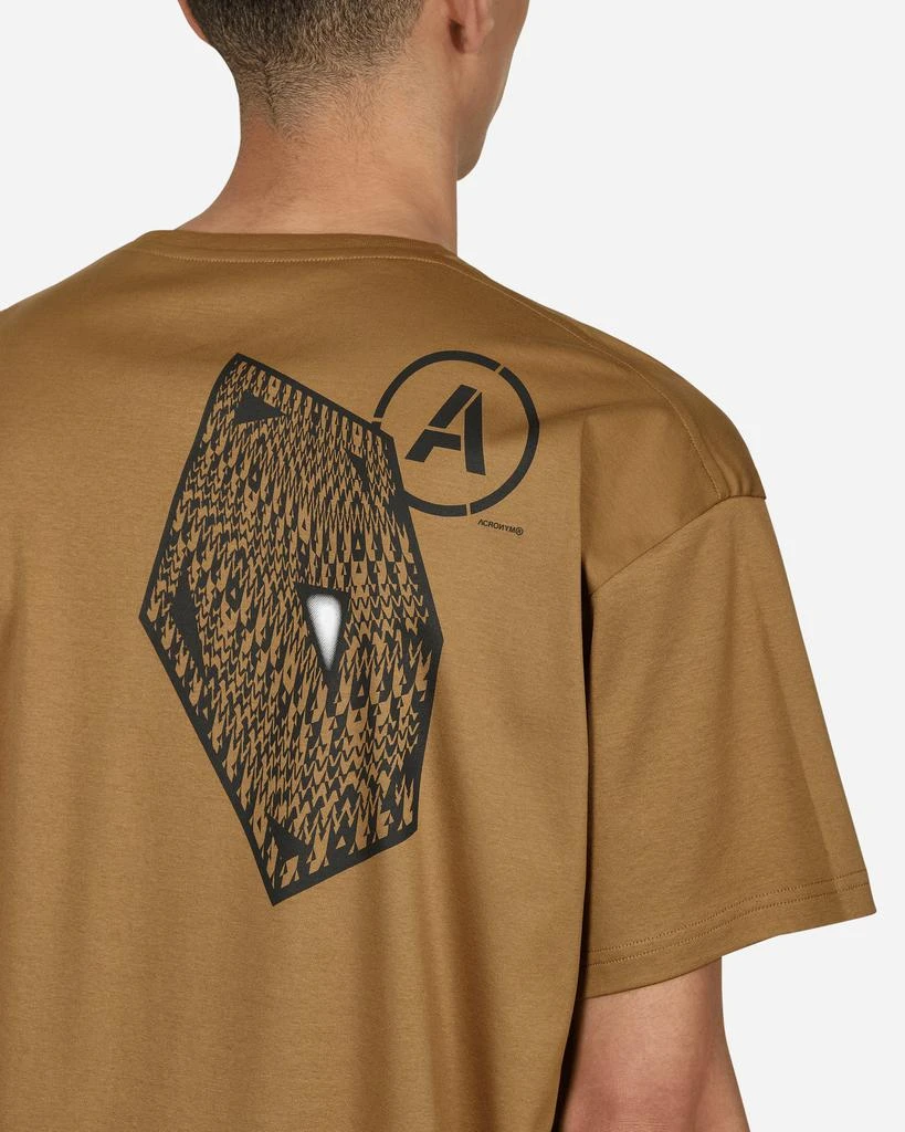 Acronym Printed T-Shirt Brown 5