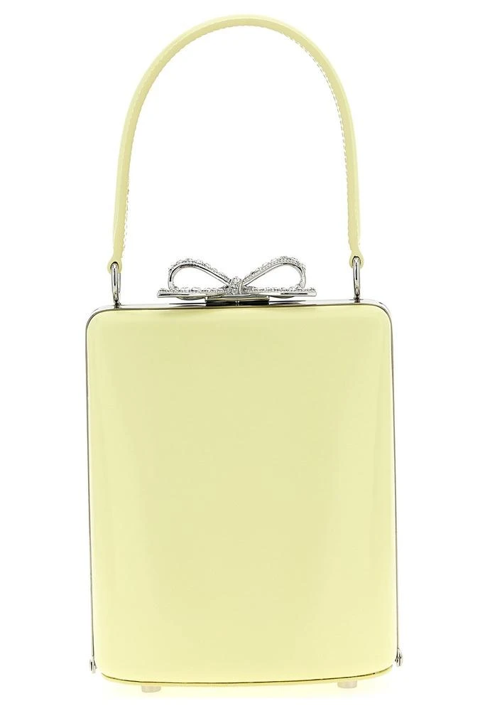 Self Portrait Self-Portrait Bow Clasp Leather Tote Bag 1