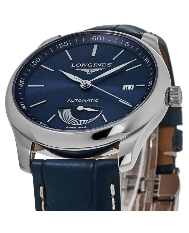 Longines Longines Master Collection Power Reserve 40mm Blue Dial Leather Strap Men's Watch L2.908.4.92.0 2
