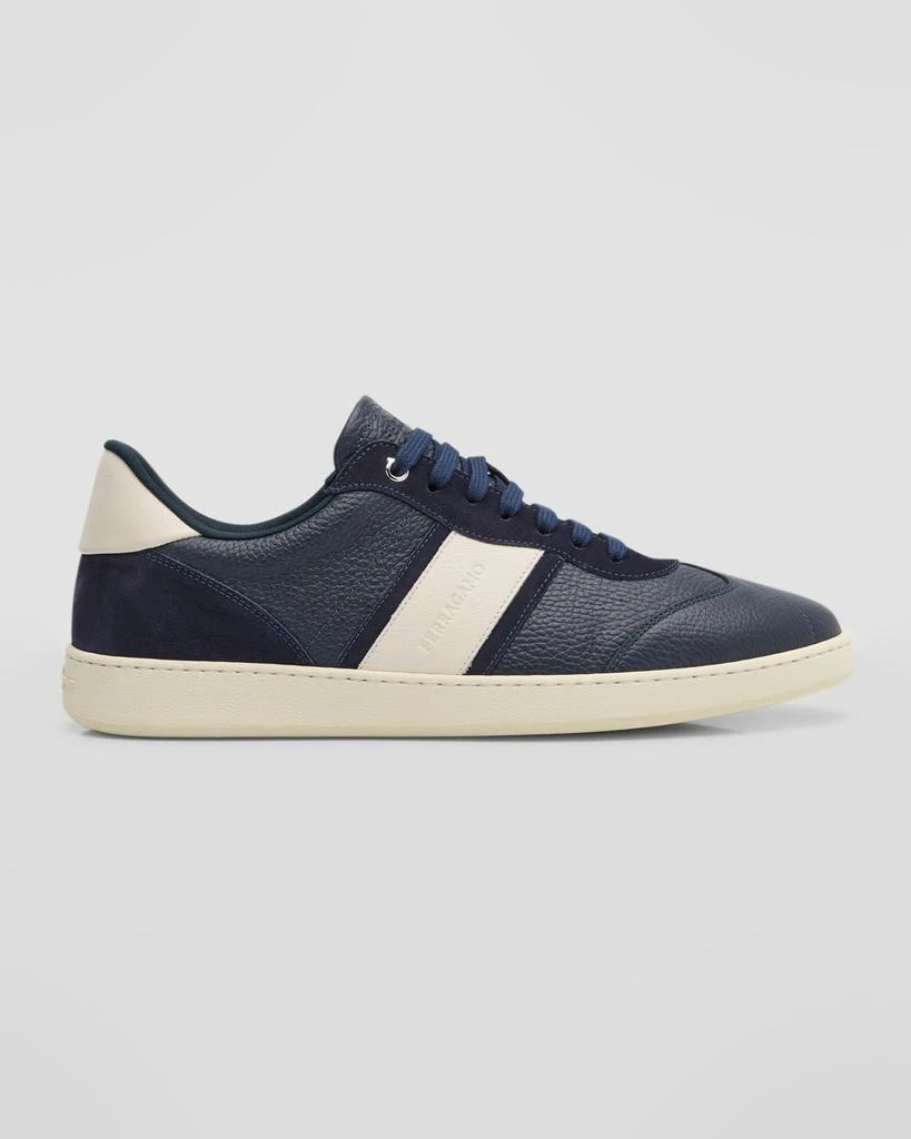 Salvatore Ferragamo Men's Achille 1 Leather Low-Top Sneakers 1