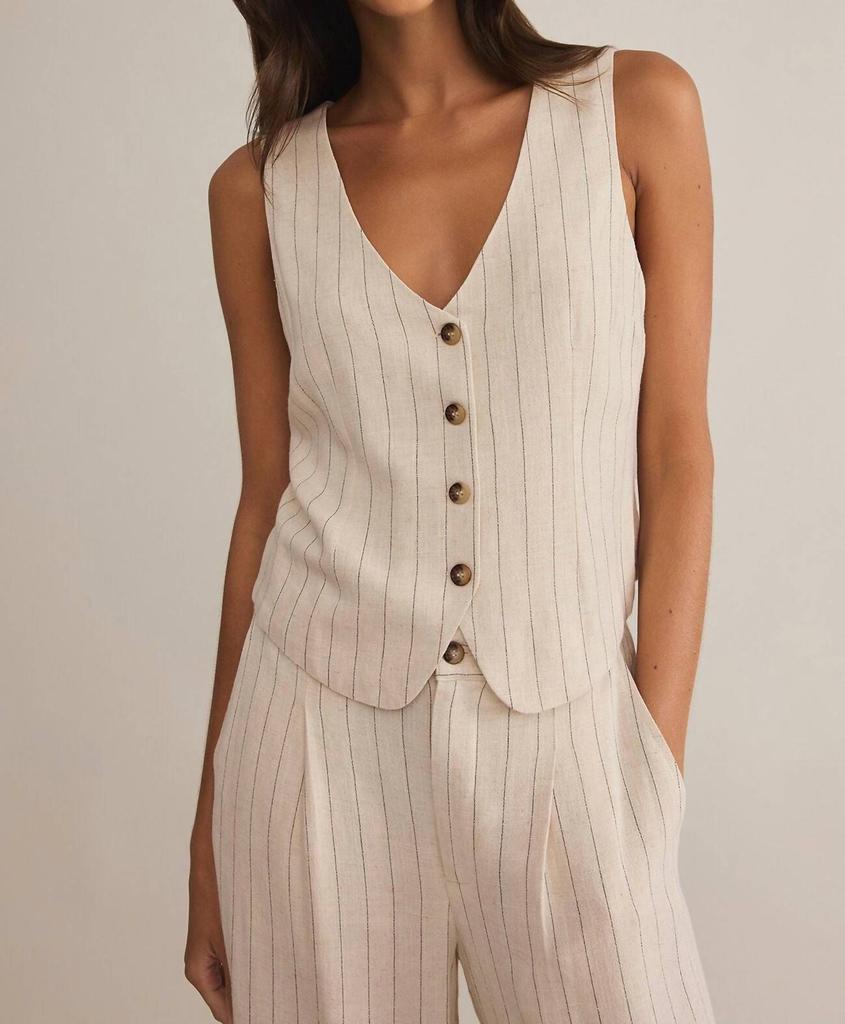 Z Supply Z Supply - Belfort Pinstripe Vest & Bennett Pinstripe Pant Set