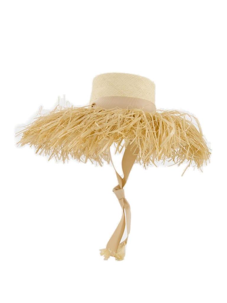 Sensi Studio Sensi Studio Drawstring Frayed Lampshade Hat