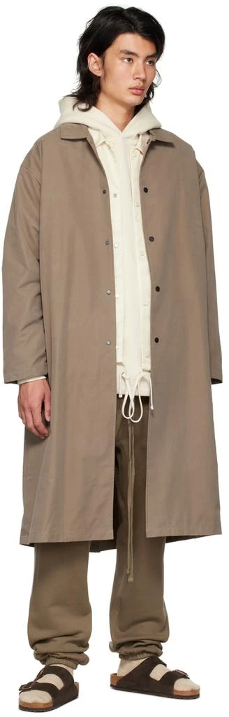 Essentials Brown Long Coat 4