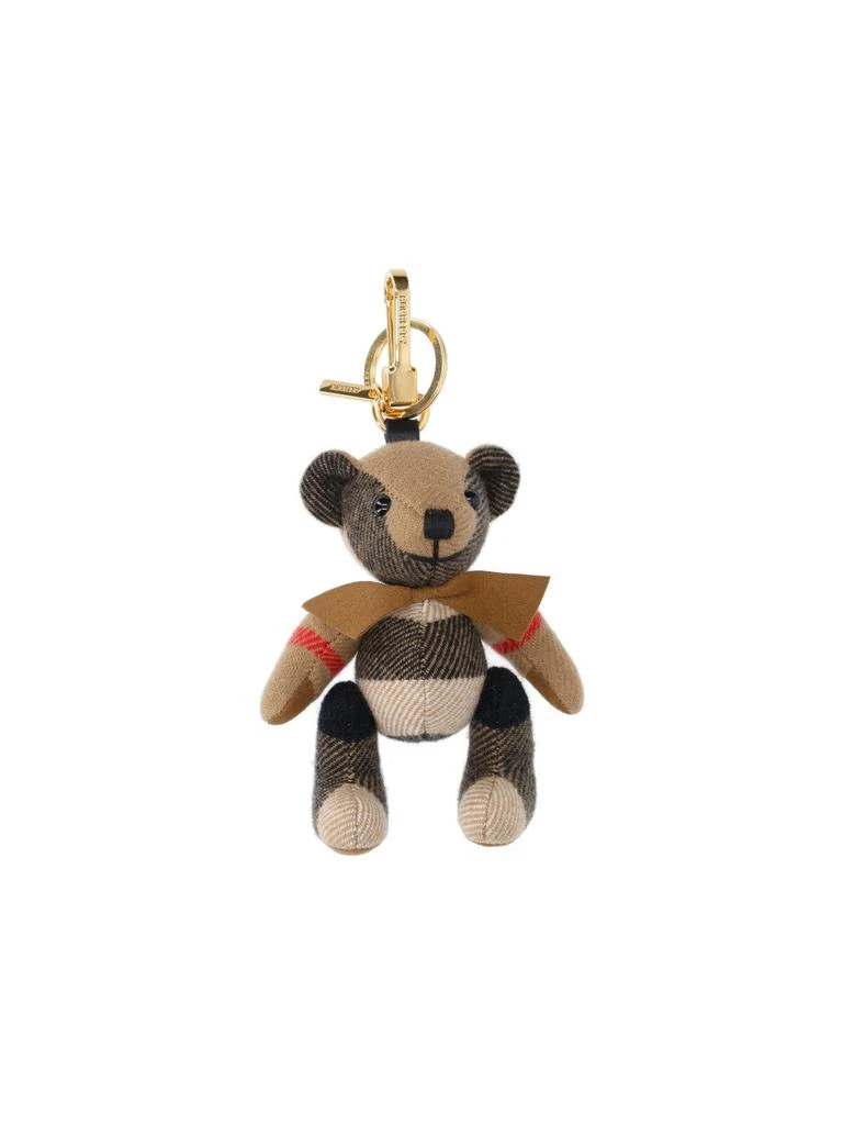 Burberry "Thomas" Bear Keychain Charm, In Multicolor Cashmere