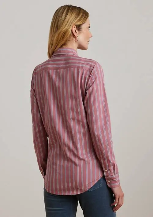 Ralph Lauren Women's Classic Fit Striped Broadcloth Shirt 2