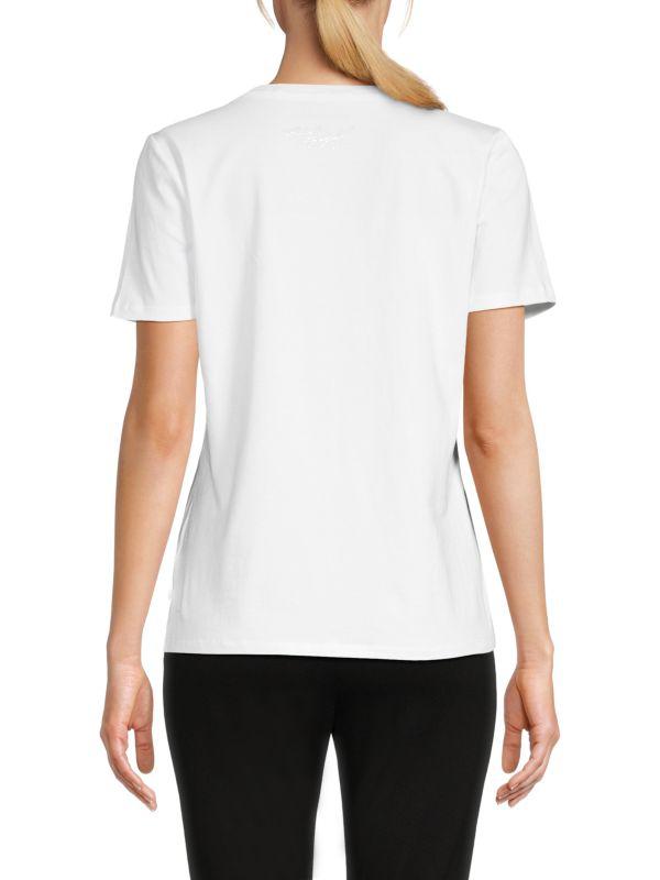 Karl Lagerfeld Paris Karl Sequin Graphic T-Shirt