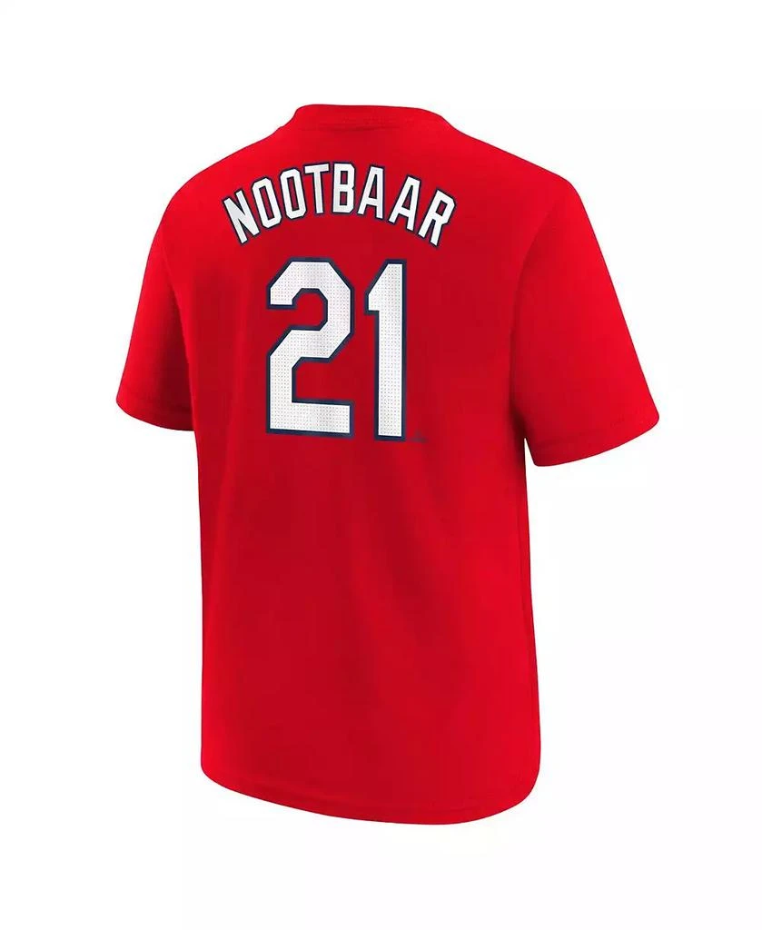 NIKE Big Boys and Girls Lars Nootbaar Red St. Louis Cardinals Fuse City Connect Name Number T-Shirt 3