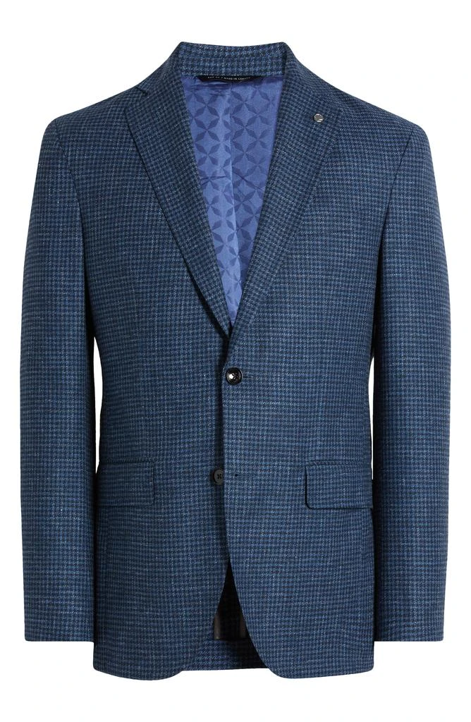 Ted Baker London Karl Mini Houndstooth Check Wool & Cotton Blend Sport Coat 6