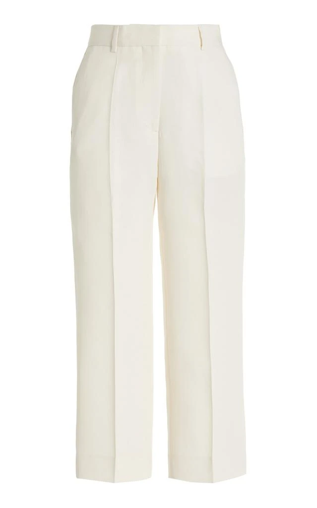 Toteme Toteme - Cropped Straight-Leg Trousers - Off-White - FR 38 - Moda Operandi 1