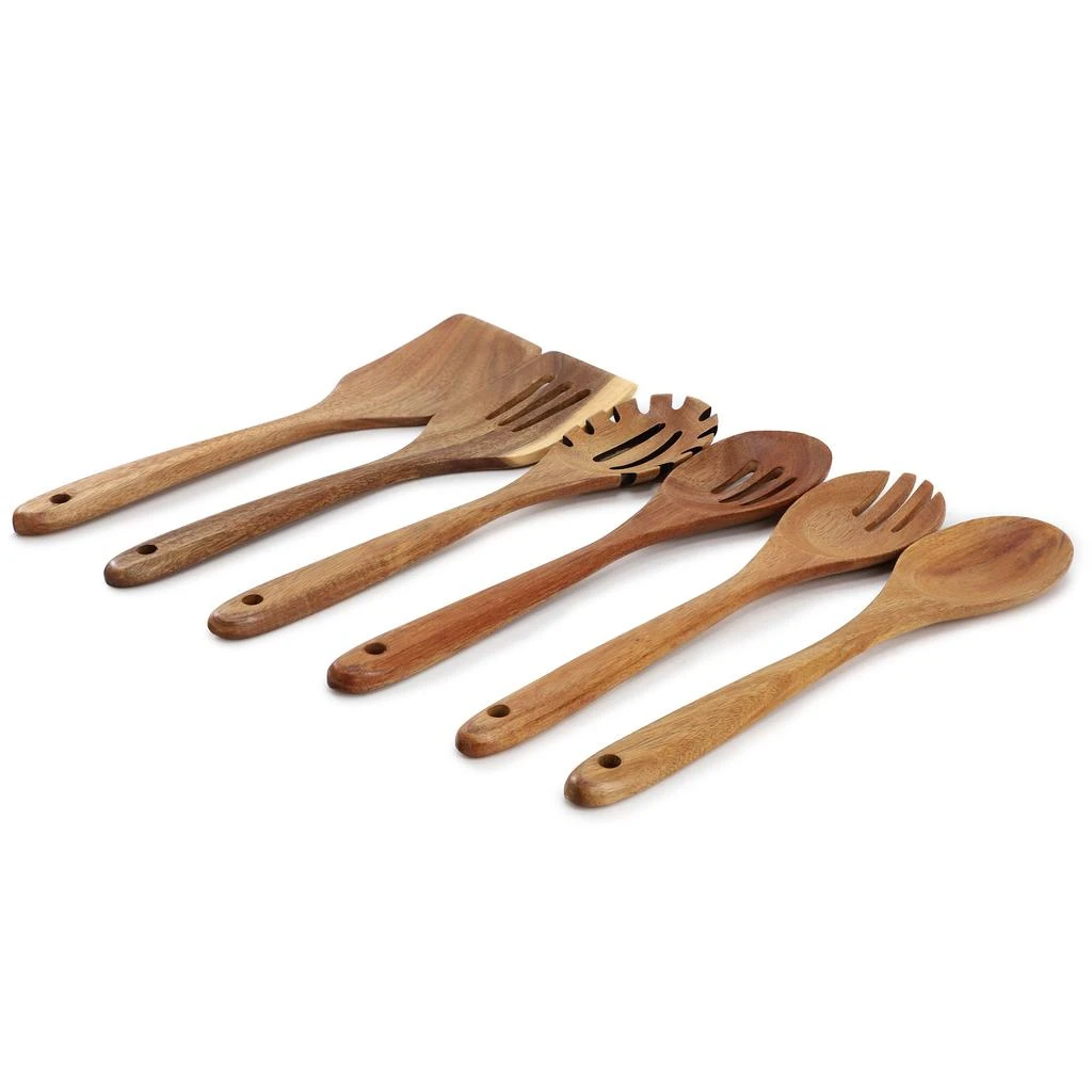 Megachef 6 Piece Acacia Wood Kitchen Utensil Set 2