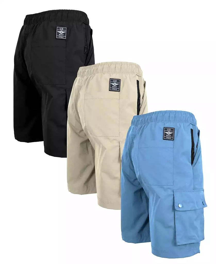 Galaxy By Harvic Men's Moisture Wicking Performance Quick Dry Cargo Shorts-3 Pack 2