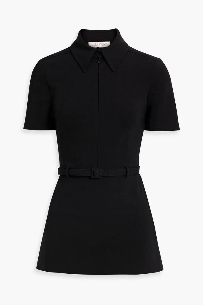 Valentino Belted ponte mini dress