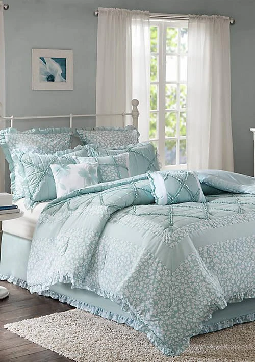 belk Mindy 9 Piece Cotton Percale Comforter Set 1