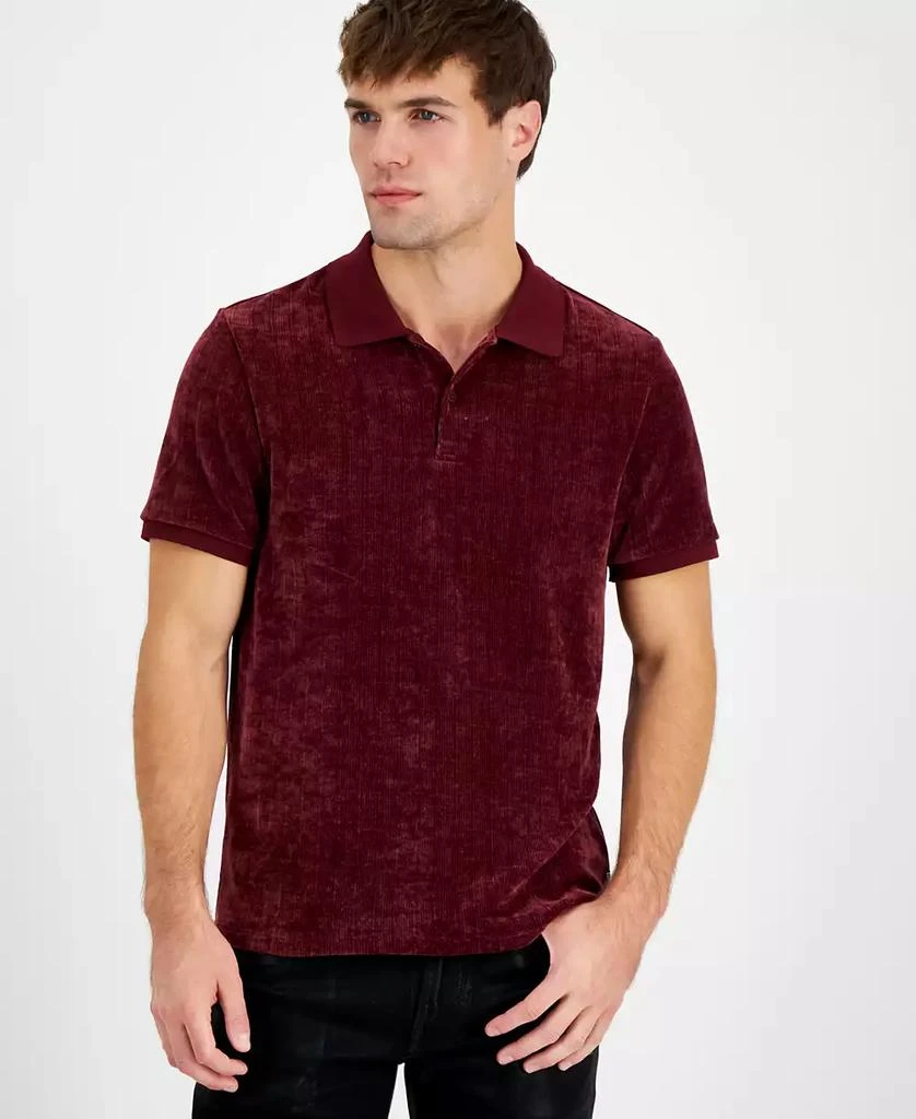 GUESS Men's Parker Velour Polo 1