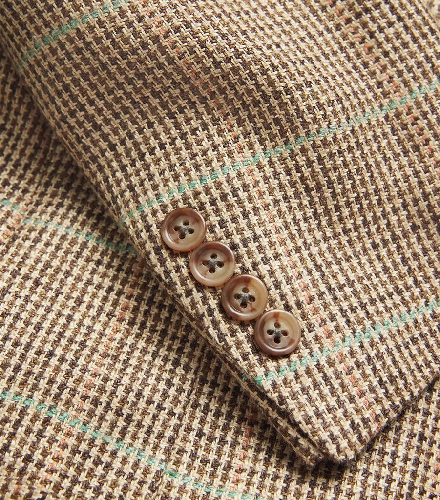 Ralph Lauren Linen-Silk Tick-Weave Blazer 5