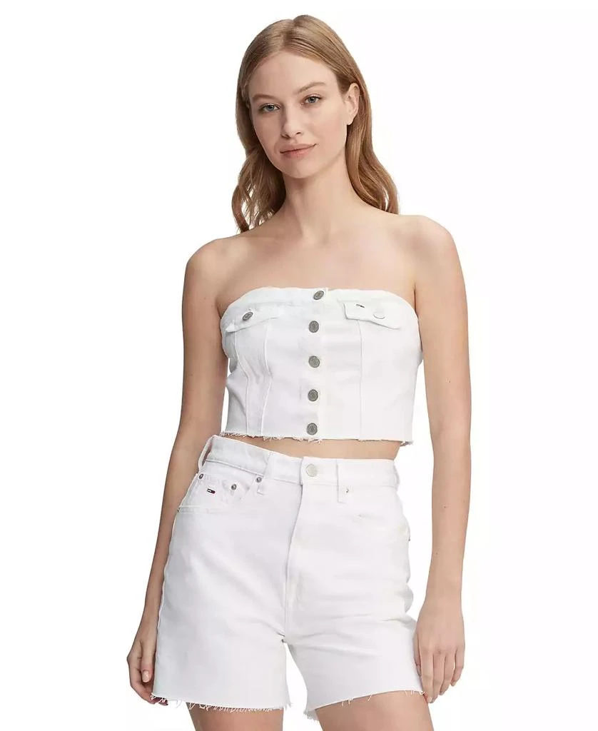 Tommy Jeans Women's Denim Bustier Top 1