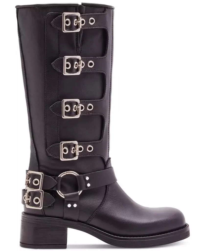 Steve Madden Women's Rocky Knee-High Buckled Moto Boots 2