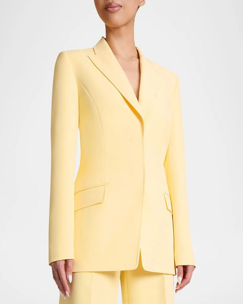 Santorelli Two-Button Soft Stretch Crepe Jacket 4
