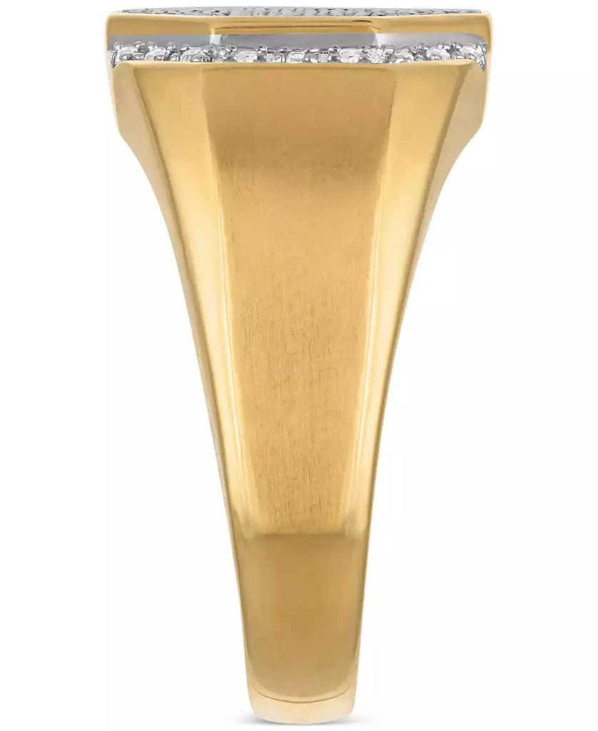 Macy
s Esquire Men
s Jewelry Diamond Octagon Cluster Ring (1/4 ct. t.w.) in 10k Gold, Exclusively at Macy
s 4