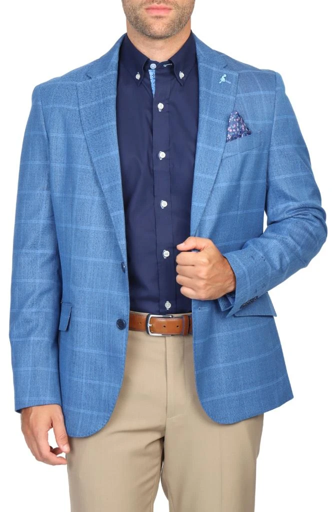 TailorByrd Sapphire Blue Windowpane Sport Coat 2