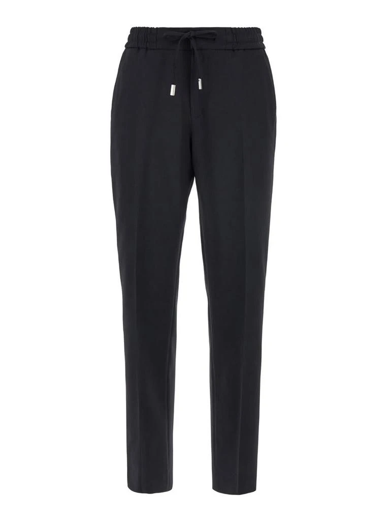 PT TORINO 'Erika' Black Drawstring Trousers In Wool Blend Woman 1