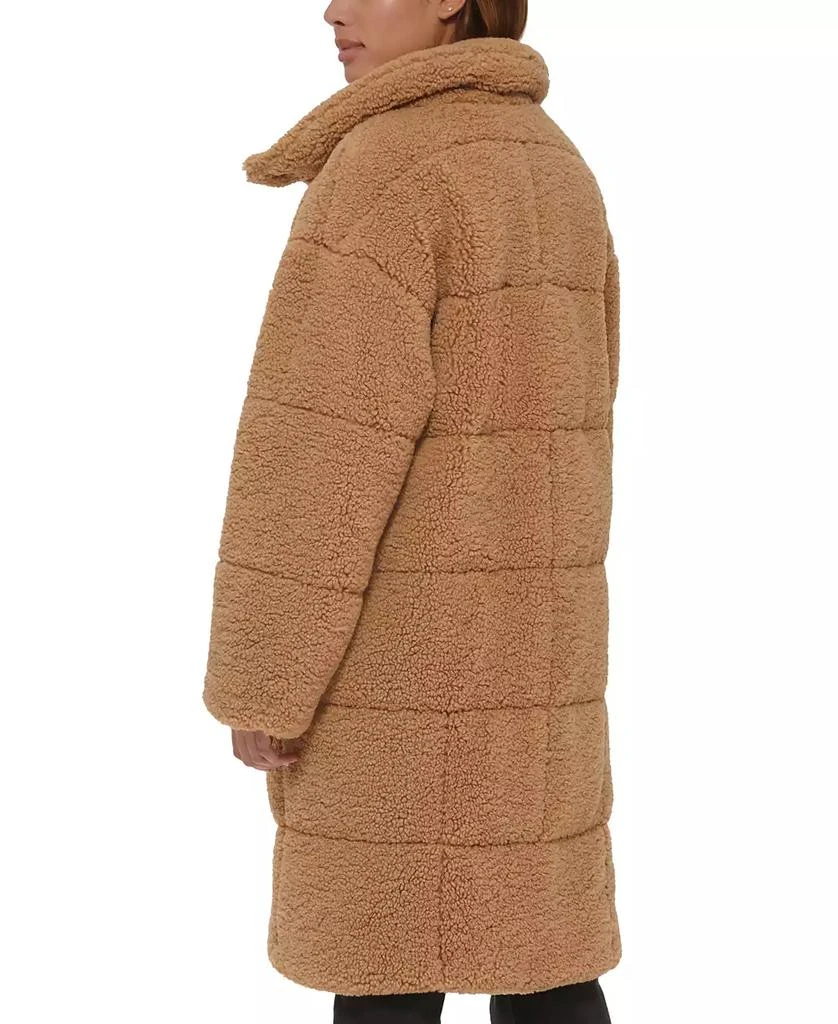 Levi's Women's Long Sherpa Snap-Closure Teddy Coat 2