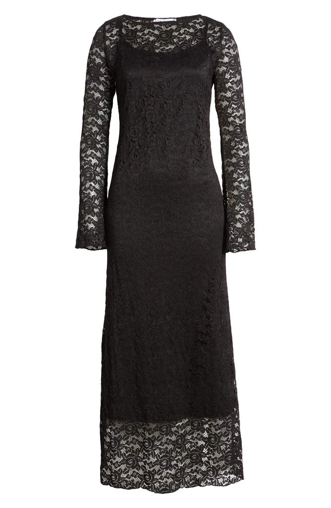 Topshop Lace Overlay Long Sleeve Dress 5