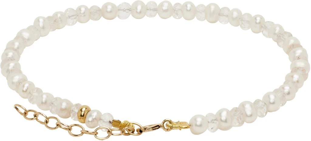 Jia Jia White Birthstone April Crystal Pearl Bracelet 2