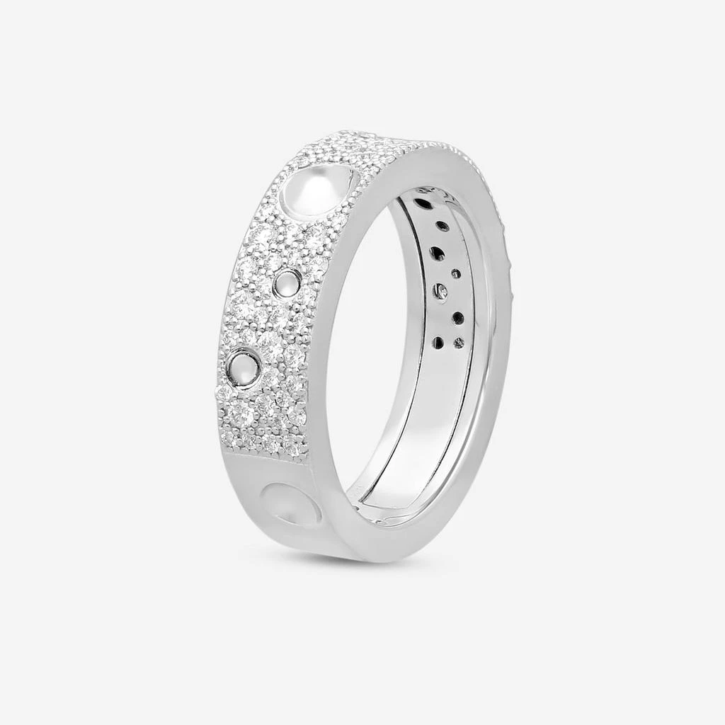 Roberto Coin Roberto Coin Pois Moi Luna 18K White Gold Diamond Band Ring Sz. 10 8882509AW05X