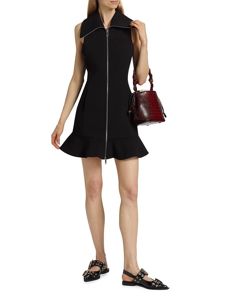 knee length dresses for ladies Bonded Crepe Mini Dress
