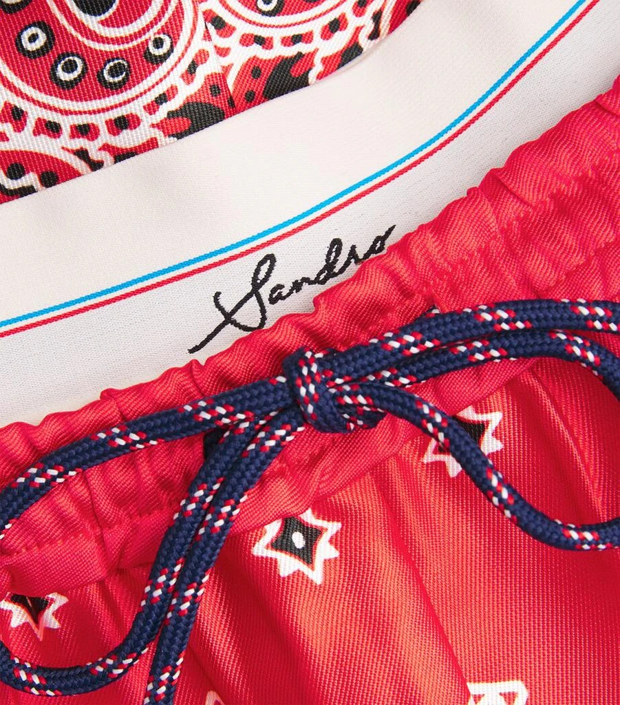 Sandro Paris Silk Bandana Print Shorts 5