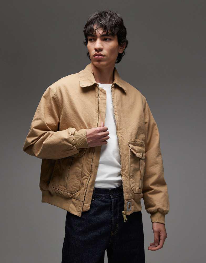 Carhartt WIP stanton jacket in light brown – On Sale Now with Up
