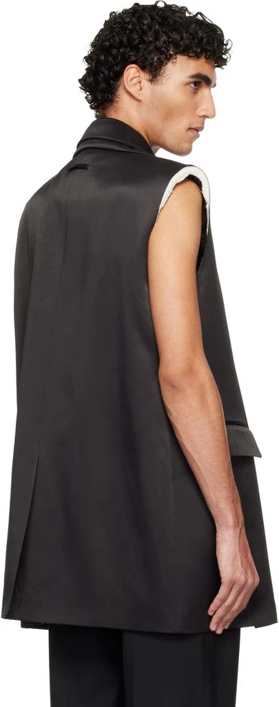 Jean Paul Gaultier Black Double Layer Body Detail Vest 3