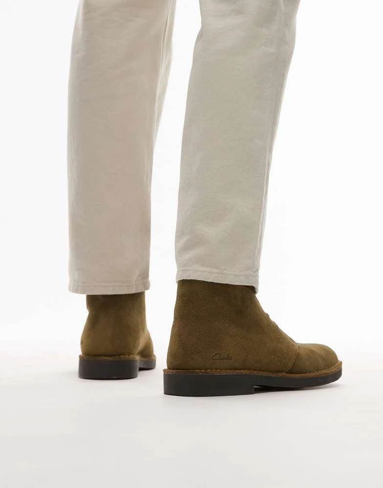 Clarks Clarks Desert EVO boot in olive green suede - Boots  display picture 1