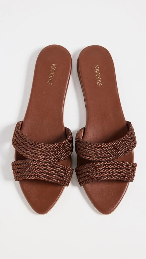 Kaanas Ivy Corded Pointed Toe Slides 4