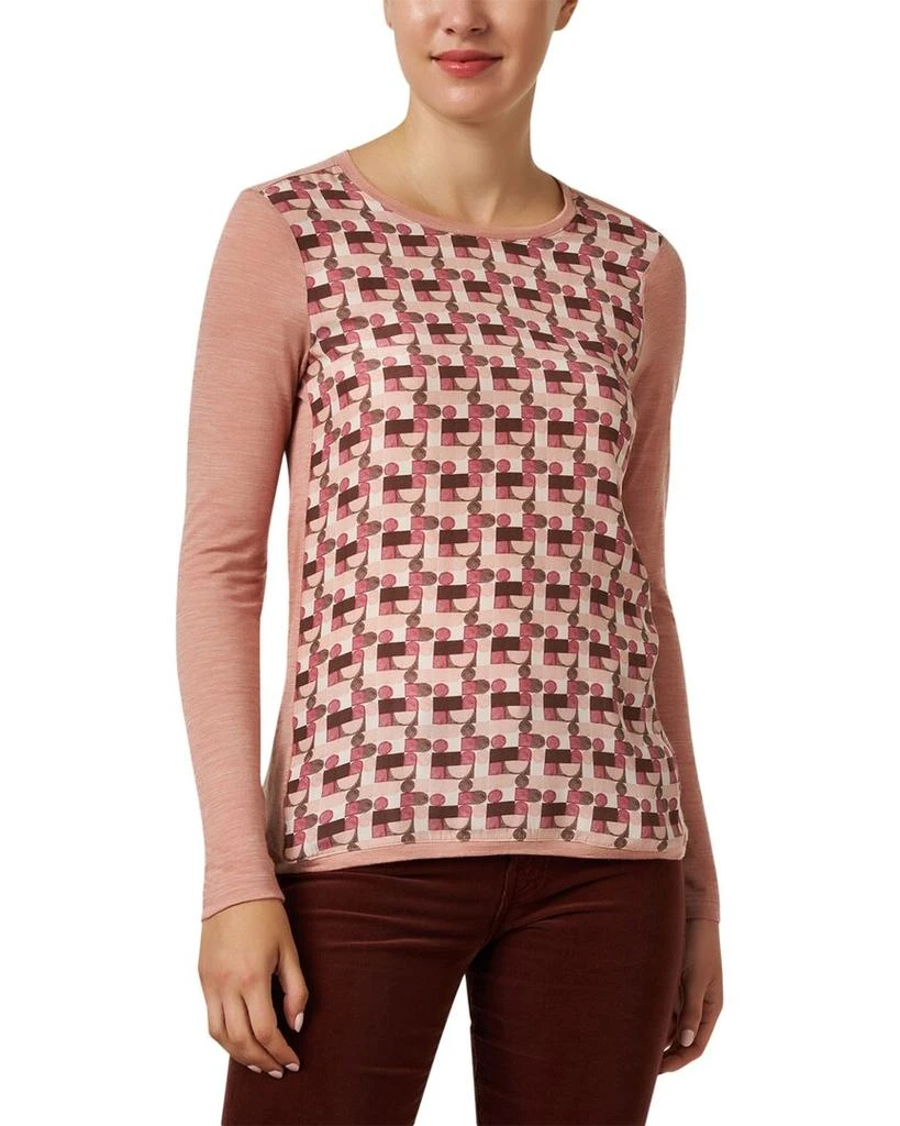 Whyci Why Ci Print Panel Wool-Blend Top 1