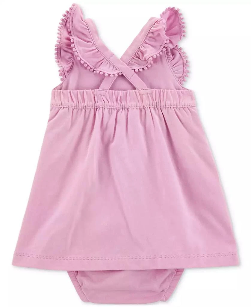Carter
s Baby Girls Cotton Pom-Pom Sunsuit Dress 2