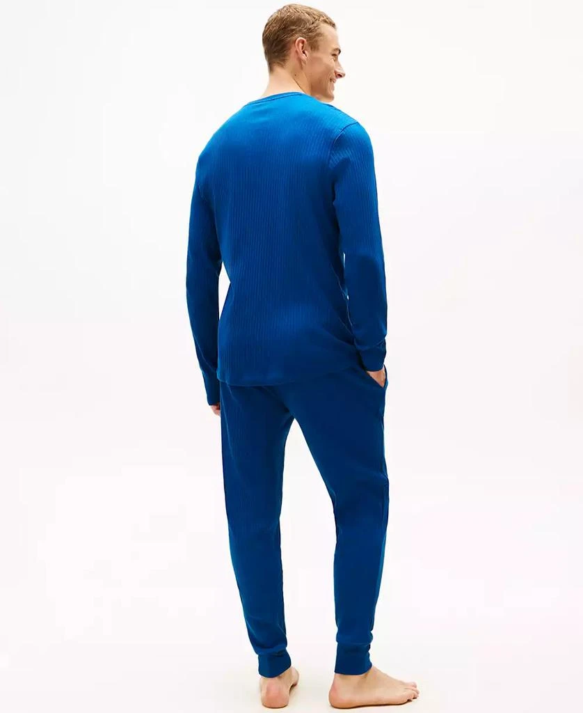 Tommy Hilfiger Men's Ribbed Long-Sleeve Pajama Shirt 6