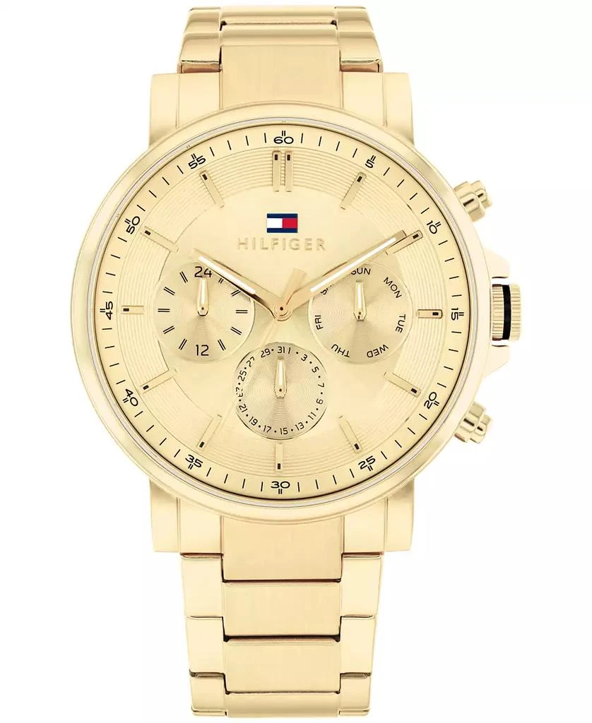 Tommy Hilfiger Men's Chronograph Gold-Tone Stainless Steel Watch 43mm 1
