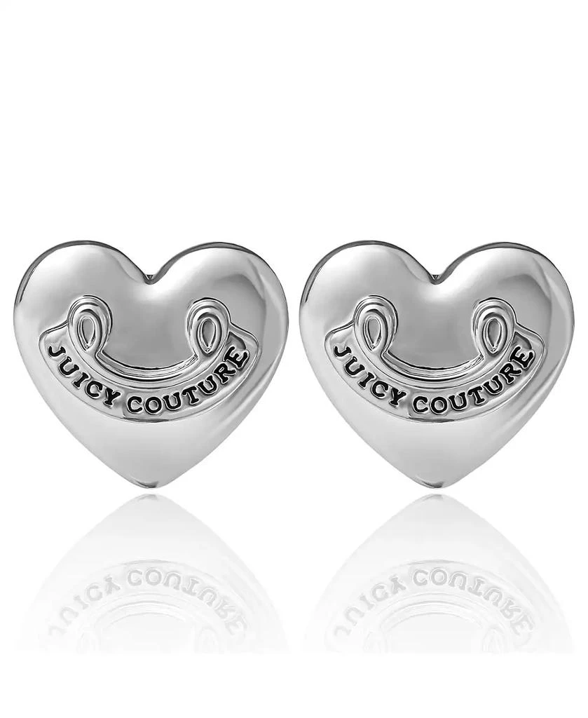 Juicy Couture Heart Stud Earrings with Iconic Logo 1