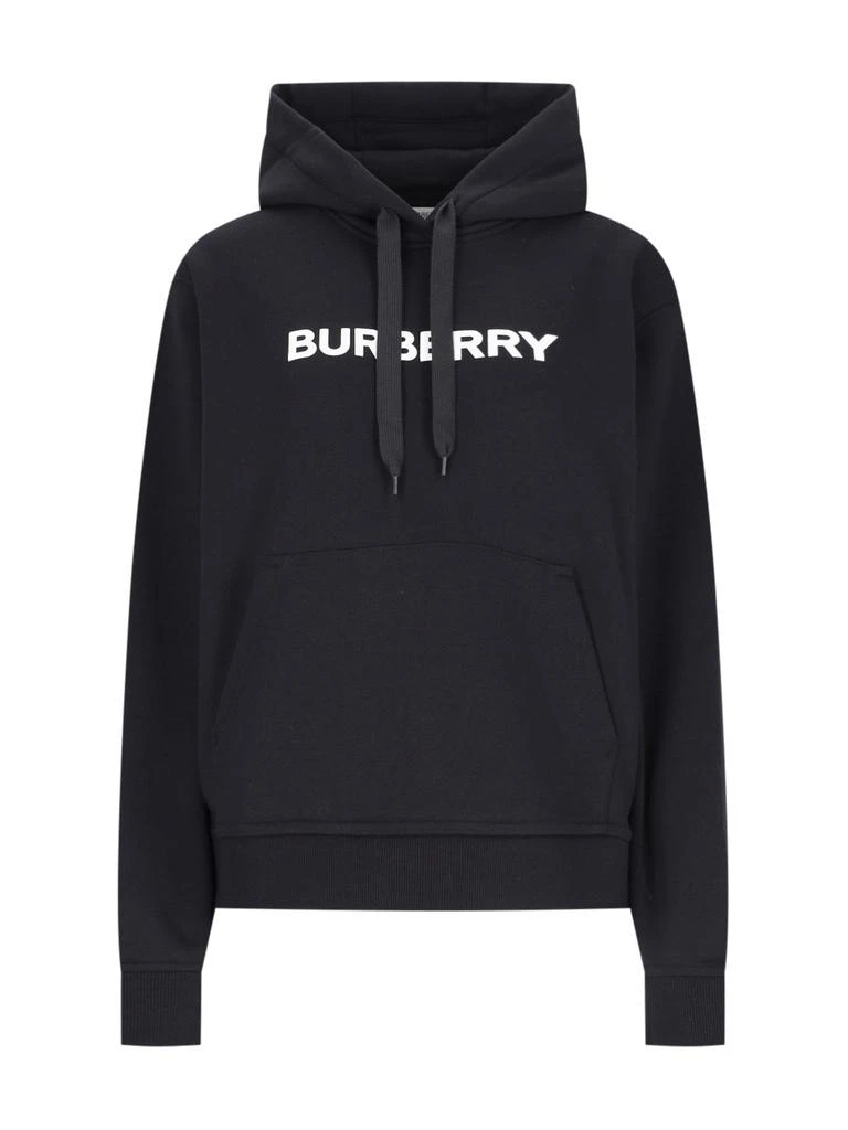 Burberry Burberry Logo Printed Drawstring Hoodie 1