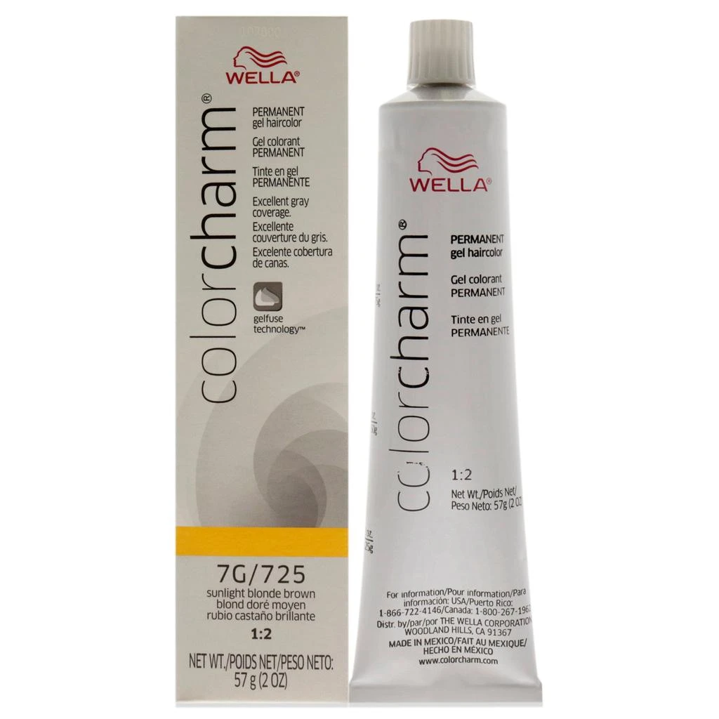 Wella Color Charm Permanent Hair Color Gel - 725 7G Sunlight Blonde Brown by  for Unisex - 2 oz Hair Color 1