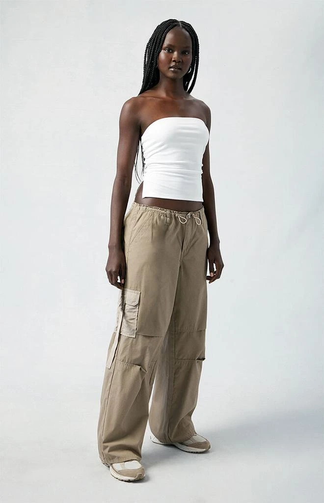 PacSun Brown Toggle Baggy Cargo Pants 2