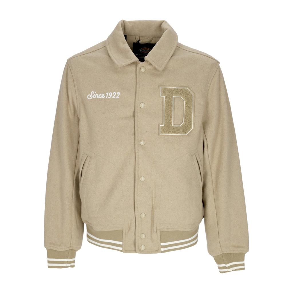 Dickies Vale Men's College Jacket Varsity Bomber Jacket Khaki