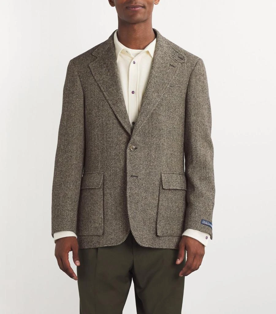 Ralph Lauren Wool Herringbone Tweed Blazer 3