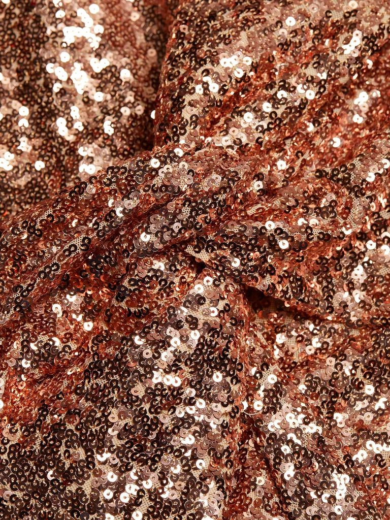 Badgley Mischka Bow Sequin Strapless Column Gown 6