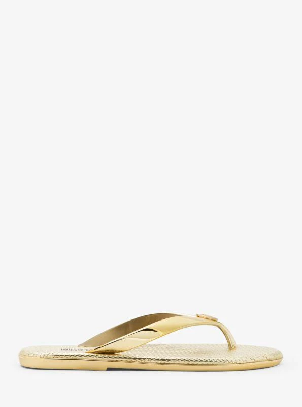 Michael Kors Jet Set Metallic Jelly Flip-Flop 2