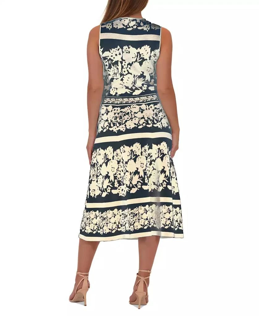 Donna Ricco Women's Printed Jacquard Knit Shift Dress 2