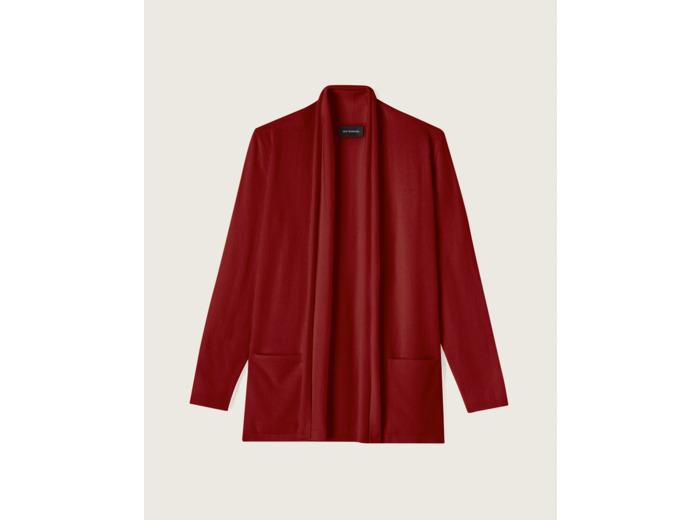 Eric Bompard Veste cosy - Femme - ROUGE CRANBERRY